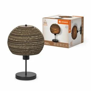 Flash Sale LEDVANCE Lampe à poser Ball, marron, carton ondulé, acier, E27