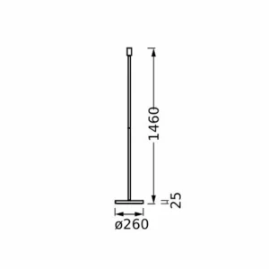 Store LEDVANCE Lampe sur pied Decor Stick E27, hauteur 146cm, gris foncé