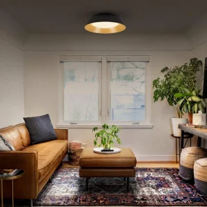Store LEDVANCE Plafonnier LED Orbis Alva, noir, métal