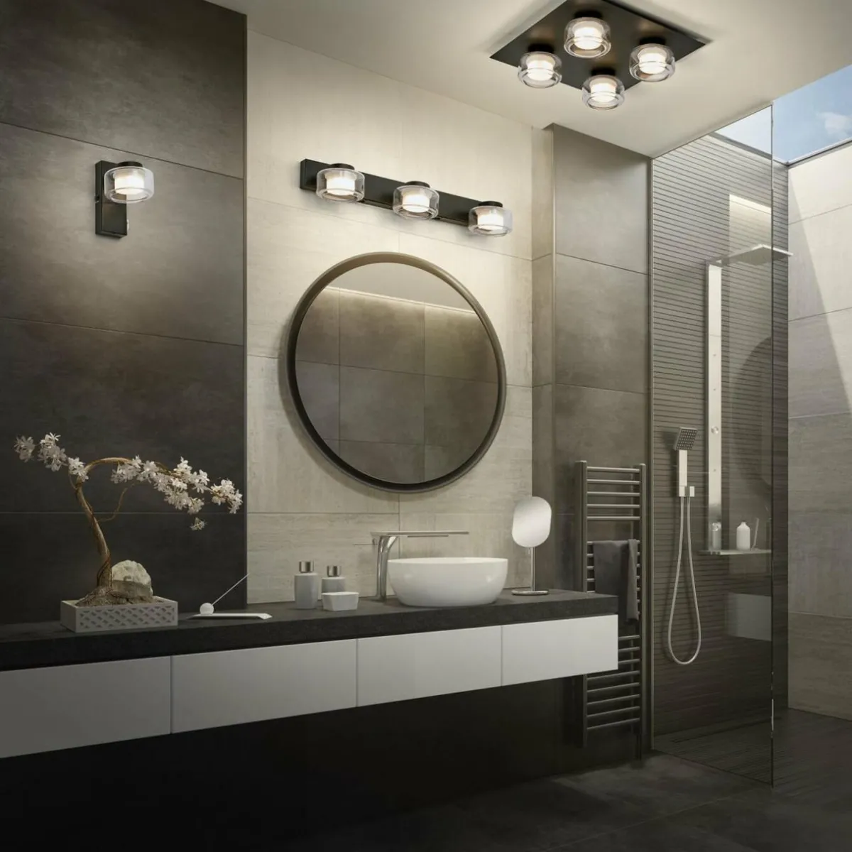 ledvance_plafonnier_led_orbis_flame_noir___lampes_ip_2.webp Outlet LEDVANCE Plafonnier LED Orbis Flame, noir, à 4 lampes, IP44