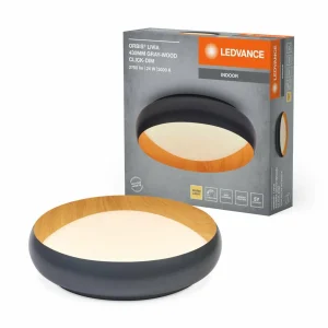 Discount LEDVANCE Plafonnier LED Orbis Livia Ø 43 cm, gris, métal