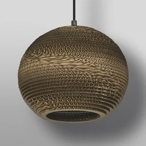 Online LEDVANCE Suspension Ball, Ø 26 cm, brun, carton ondulé, E27