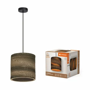 Fashion LEDVANCE Suspension Cylinder, 1 lampe, brun, carton ondulé