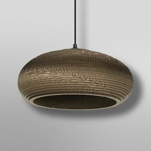 New LEDVANCE Suspension Drop, Ø 40 cm, brun, carton ondulé, E27