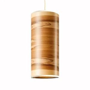 Cheap LeuchtNatur Nux suspension, noyer satiné/blanche