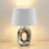 Flash Sale Lindby Alenja lampe à poser en céramique et tissu