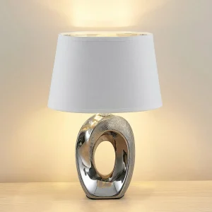 Flash Sale Lindby Alenja lampe à poser en céramique et tissu