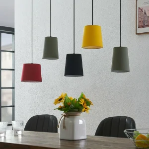 Hot Lindby Amilia suspension avec 5 abat-jour colorés