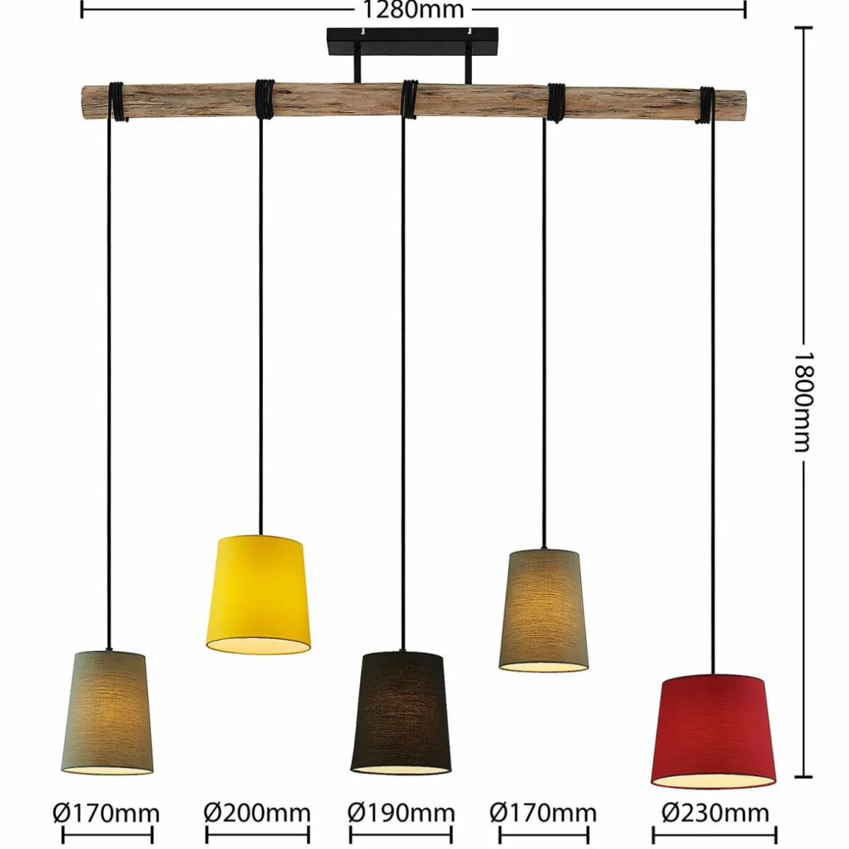 lindby_amilia_suspension_avec__abatjour_colors_2.webp Hot Lindby Amilia suspension avec 5 abat-jour colorés