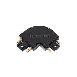 Cheap Lindby connecteur en L Lumaro, noir, 90°, arrondi, set de 2 pièces