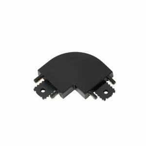 Cheap Lindby connecteur en L Lumaro, noir, 90°, arrondi, set de 2 pièces
