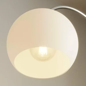 Sale Lindby Cynthia lampadaire arqué, verre, nickel mat