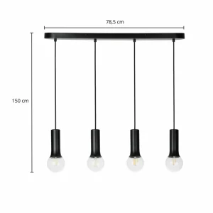 Cheap Lindby Fipas suspension sans abat-jour, à 4 lampes
