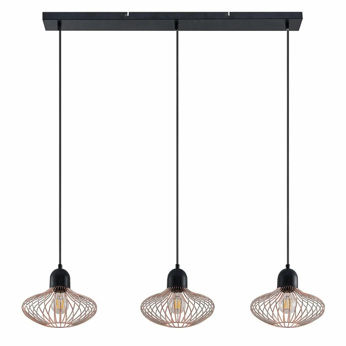lindby_justinos_suspension__trois_lampes_cuivre_0.webp Fashion Lindby Justinos suspension à trois lampes, cuivre