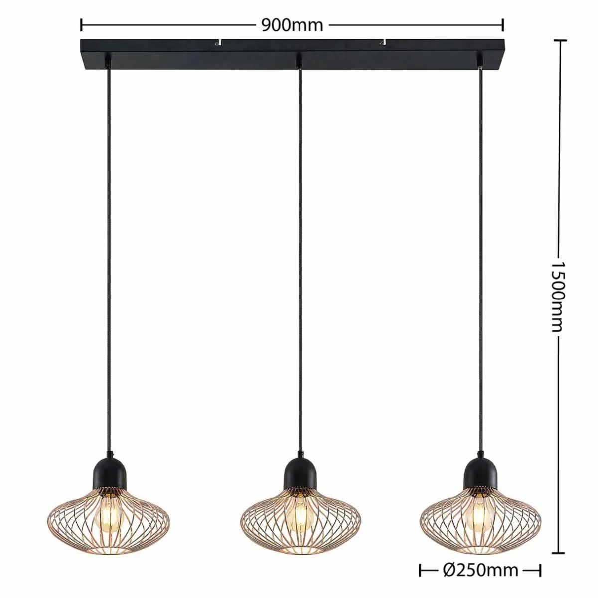 lindby_justinos_suspension__trois_lampes_cuivre_1.webp Fashion Lindby Justinos suspension à trois lampes, cuivre