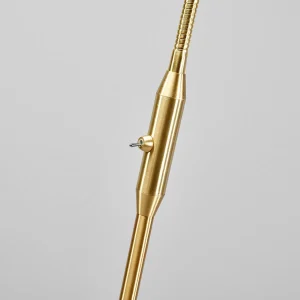 Hot Lindby lampadaire Elaina, laiton, 162cm, flexible, E14
