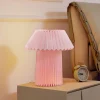 Best Lindby lampe à poser Magali, rose, papier, Ø 34 cm, E14