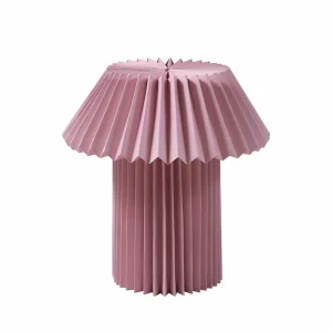 Best Lindby lampe à poser Magali, rose, papier, Ø 34 cm, E14