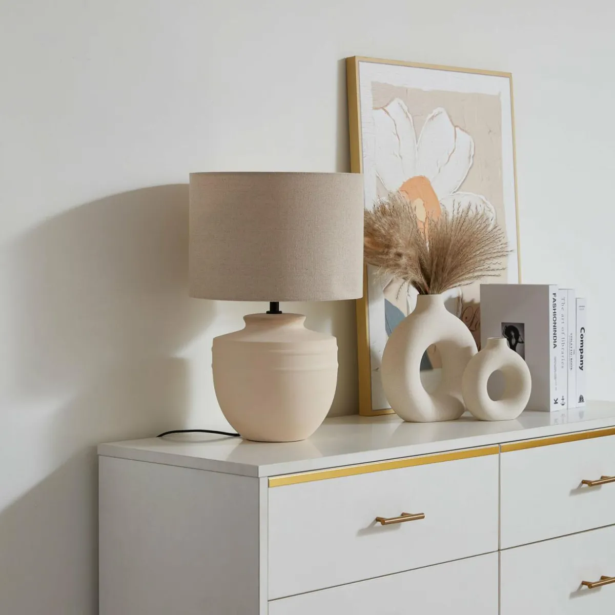 lindby_lampe__poser_thalassia_beige___cm_cramique_0.webp Best Lindby lampe à poser Thalassia, beige, Ø 30 cm, céramique