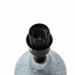 Outlet Lindby lampe à poser Thalassia, gris/noir, Ø 20cm, céramique