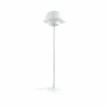Clearance Lindby lampe sur pied Eryndor, blanc, textile, Ø 47 cm, E27