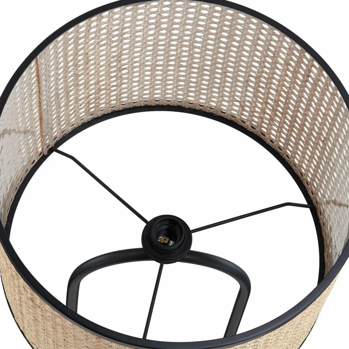lindby_lampe_sur_pied_yaelle__cm_de_haut_rotin_noir_e_4.webp Best Sale Lindby lampe sur pied Yaelle, 146 cm de haut, rotin, noir, E27