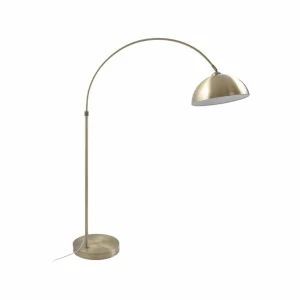 Outlet Lindby Lennart lampe à arc, laiton antique