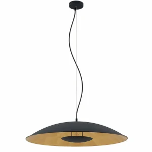New Lindby Narisara suspension noire-dorée 1 l. 80 cm