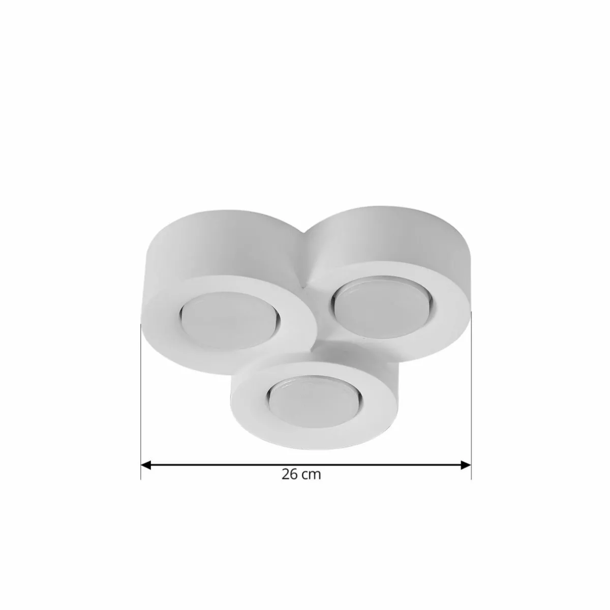 lindby_plafonnier_levia__lampes_xcm_blanc_pltre_2.webp Best Lindby plafonnier Levia, 3 lampes, 26x24,5cm, blanc, plâtre