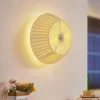 Shop Lindby plafonnier Magali, blanc, papier, Ø 45 cm, E27