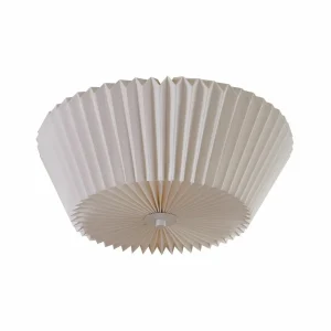 Shop Lindby plafonnier Magali, blanc, papier, Ø 45 cm, E27