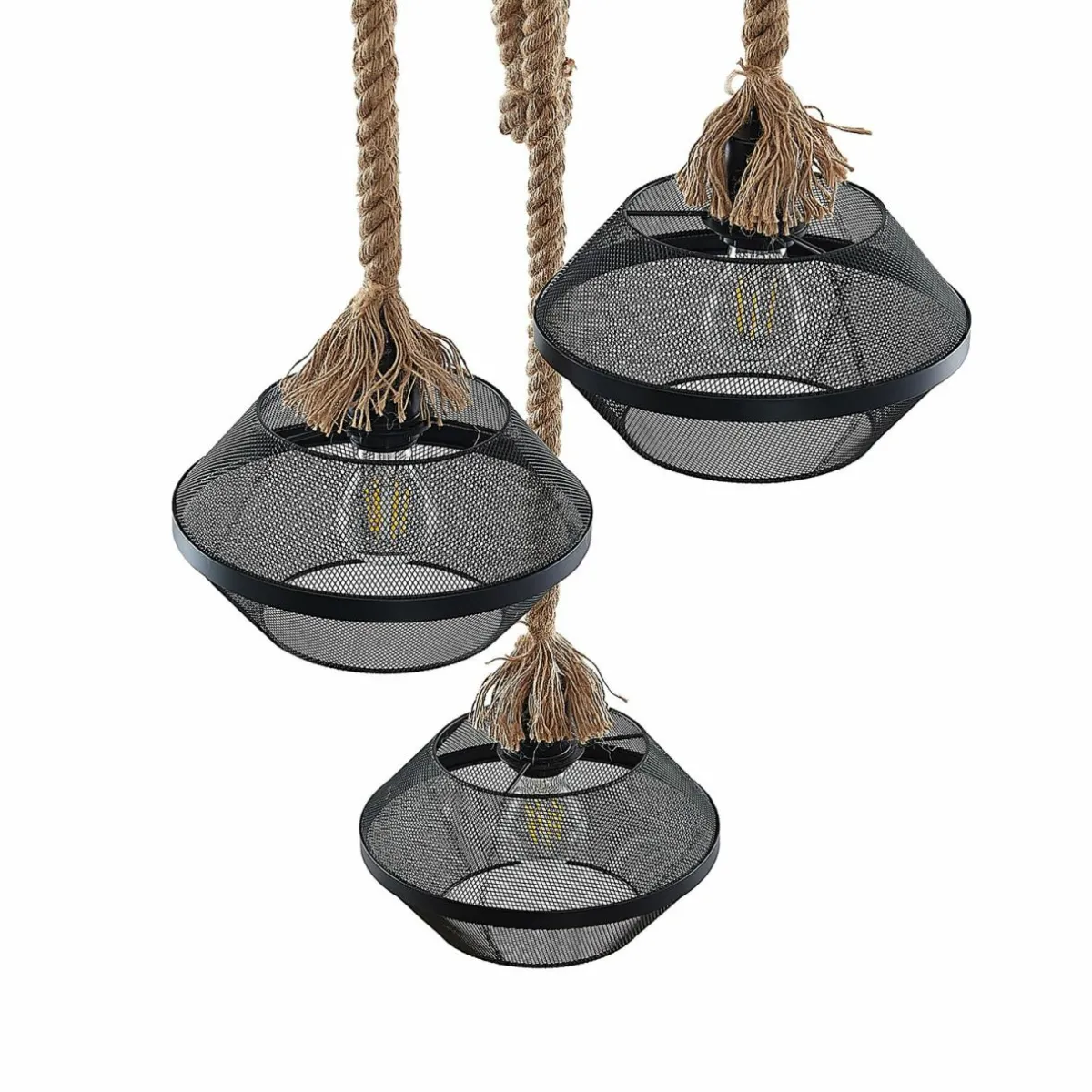 lindby_rabia_suspension___lampes_en_faisceau_3.webp Store Lindby Rabia suspension à 3 lampes, en faisceau