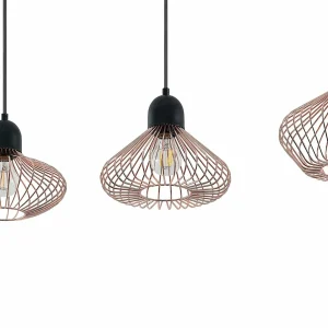 Discount Lindby Raelyn suspension à quatre lampes, cuivre