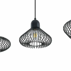 Online Lindby Raelyn suspension à quatre lampes, noir