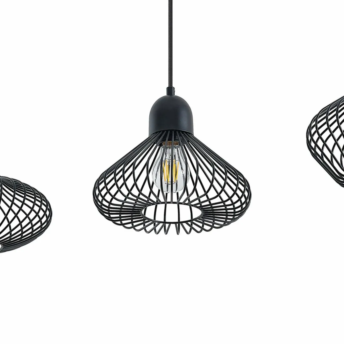 lindby_raelyn_suspension__quatre_lampes_noir_3.webp Online Lindby Raelyn suspension à quatre lampes, noir