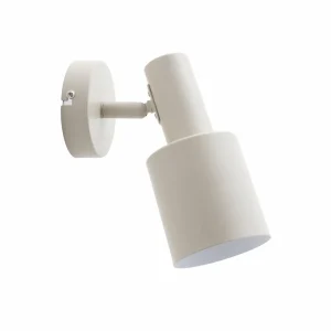 Cheap Lindby spot mural Ovelia, beige, fer, E27