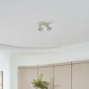 Cheap Lindby spot pour plafond Huby, 2 lampes, crème/vert clair, fer