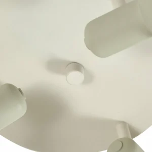 Online Lindby spot pour plafond Huby, 3 lampes, crème/vert clair, fer
