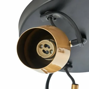 Best Sale Lindby spot pour plafond Sylveria, 3 lampes, noir/or, fer