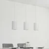 Fashion Lindby suspension Aralena, blanc, 3 lampes, longueur 92 cm