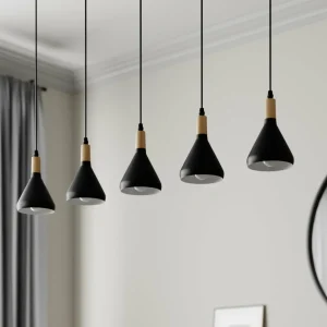 Flash Sale Lindby suspension Arina, 100 cm, noir, à 5 lampes