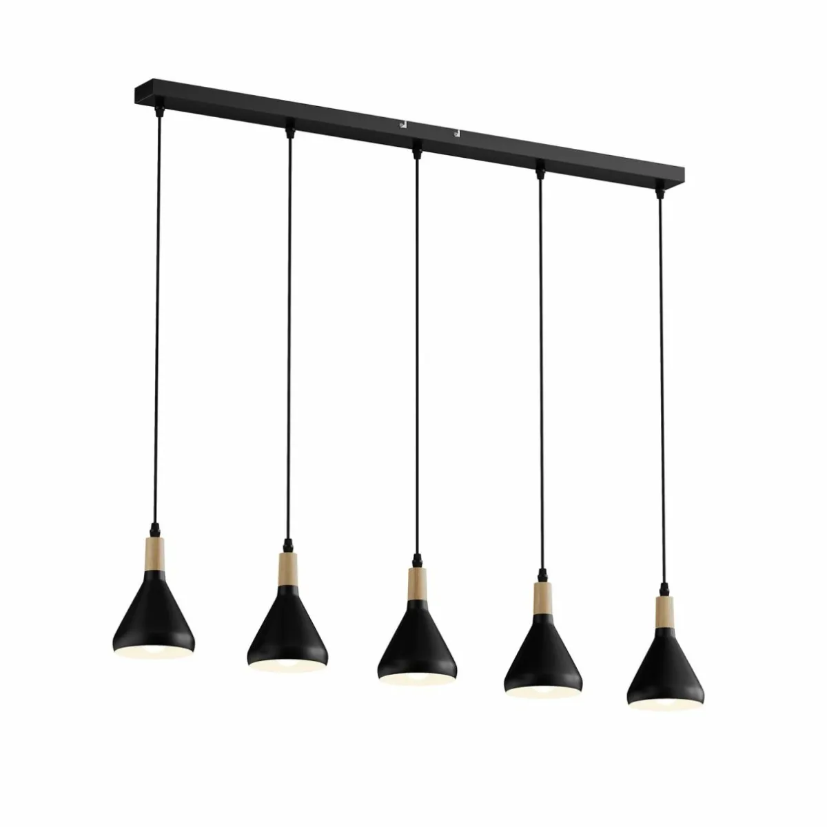 lindby_suspension_arina__cm_noir___lampes_3.webp Flash Sale Lindby suspension Arina, 100 cm, noir, à 5 lampes