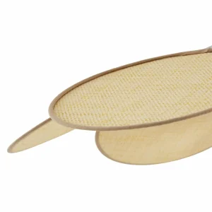 Discount Lindby suspension Astraia, naturel/blanc, rotin, Ø 80 cm