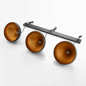Flash Sale Lindby suspension Elamira, noir, aluminium, 133 cm, à 3 lampes.