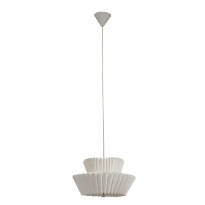 Clearance Lindby suspension Magali, blanc, papier, Ø 45 cm, E27