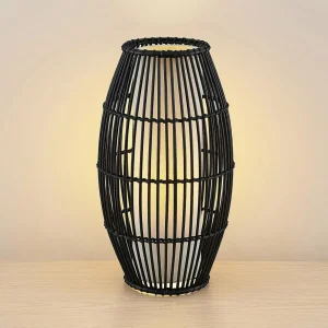 Flash Sale Lindby Svejamira lampe à poser, bambou, ventre