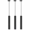 Outlet Lindby système de lampes sur rail Linaro, suspension à 3 lampes, noir