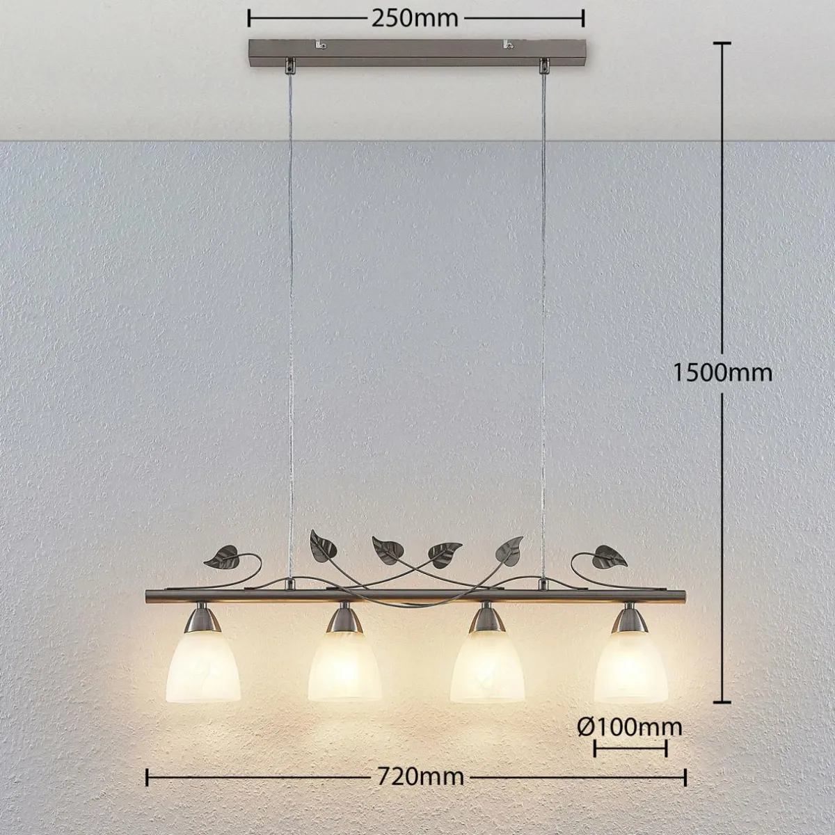 lindby_yannie_suspension_linaire___lampes_3.webp Discount Lindby Yannie suspension linéaire, à 4 lampes