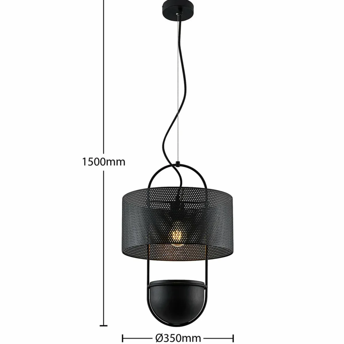 lucande_amylee_suspension__abatjour_perfor_2.webp Flash Sale Lucande Amylee suspension à abat-jour perforé