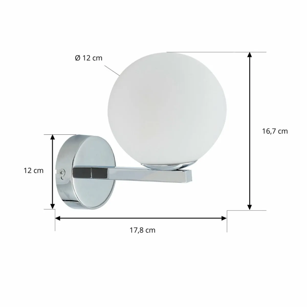 lucande_applique_murale_bidolo_couleur_chrome_verre___cm_ip_2.webp Hot Lucande applique murale Bidolo, couleur chrome, verre, Ø 12 cm, IP44